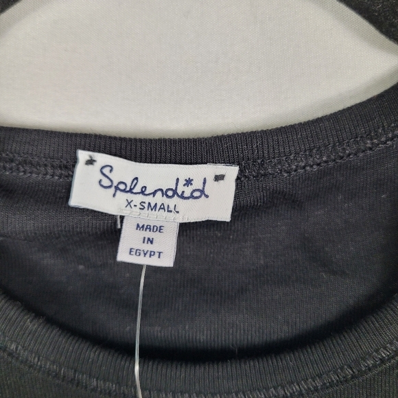 NEW SPLENDID Women's The Classic Long Sleeve White Tee Sz XS NWT $58 RF8K540 - Picture 4 of 6